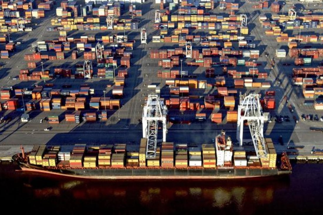 The world's fleet of container ships has grown 15.6 per cent from January last year. Photo: Bloomberg