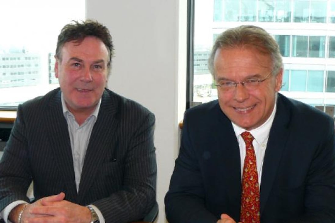 Patrick Carroll (left), CEO of ValidSoft, and Steven van der Velden, chairman and CEO of ElephantTalk
