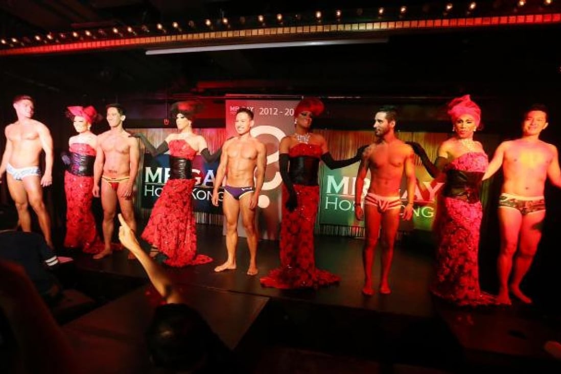 This year's Mr Gay Hong Kong pageant contestants. Photo: Sam Tsang