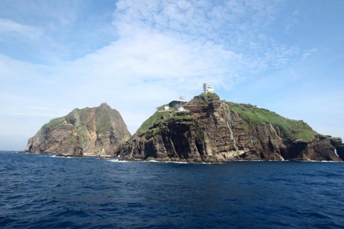 The disputed islands - called Dokdo in South Korea and Takeshima in Japan. Photo: Xinhua