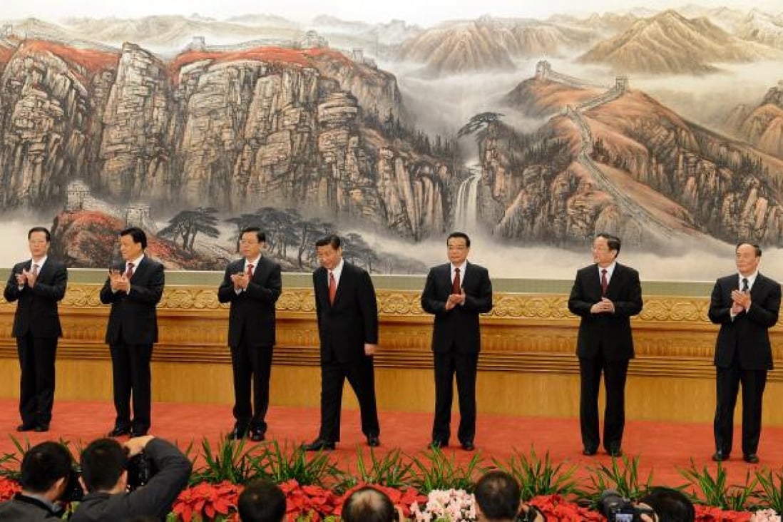 The Communist Party of China's new Politburo Standing Committee.