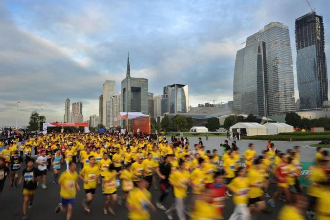 Guangzhou Marathon 2012. Photo: Xinhua