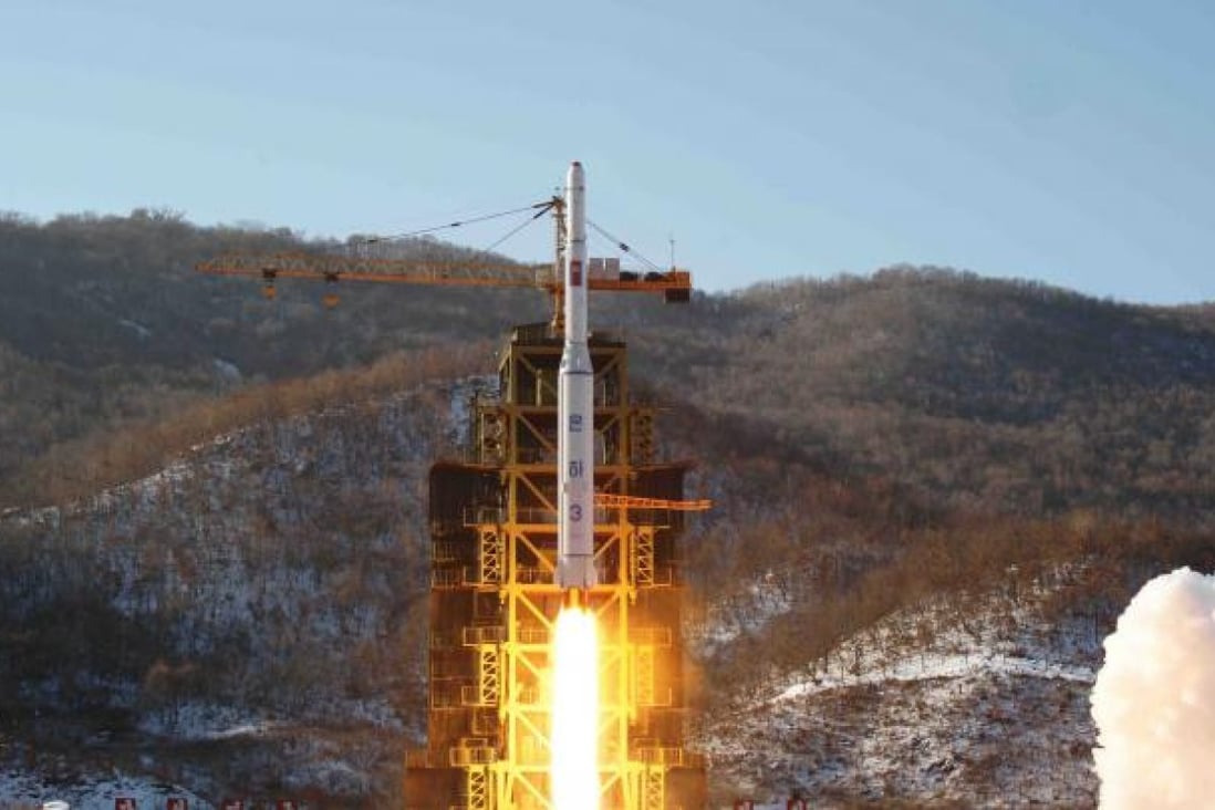 A satellite was put into orbit last week with a much hailed rocket launch much hailed in North Korea. Photo: AP