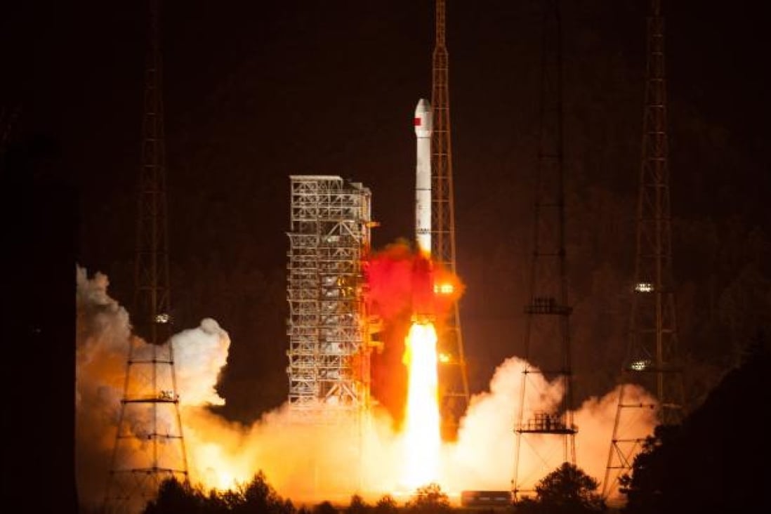 China successfully launched the 16th satellite into space for its indigenous global navigation and positioning network. Photo: Xinhua