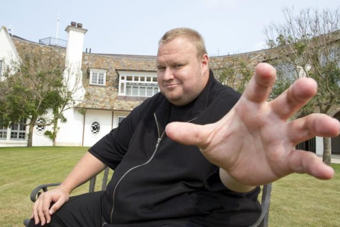 Kim Dotcom launched his new file-sharing website 'Mega' on Sunday. Photo: Reuters