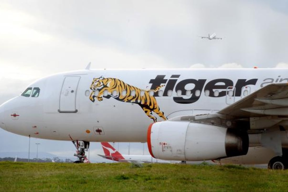 The argument occurred on a Tiger Airways flight. Photo: AFP 