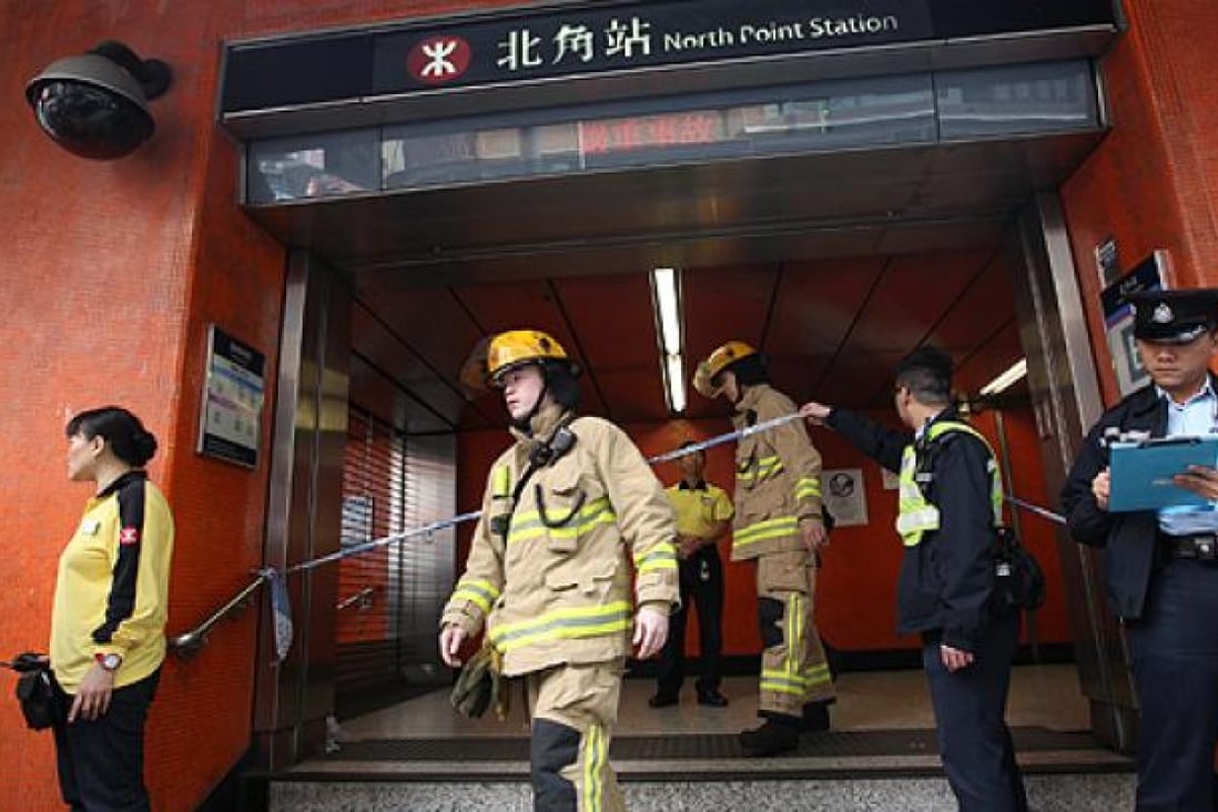 North Point MTR service resumes after fire | South China Morning Post