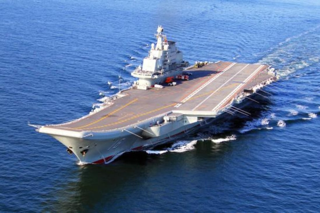 China's first aircraft carrier, the Liaoning. Photo: Xinhua