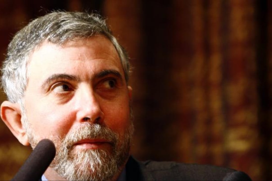Economist Paul Krugman, who is not broke. Photo: Xinhua