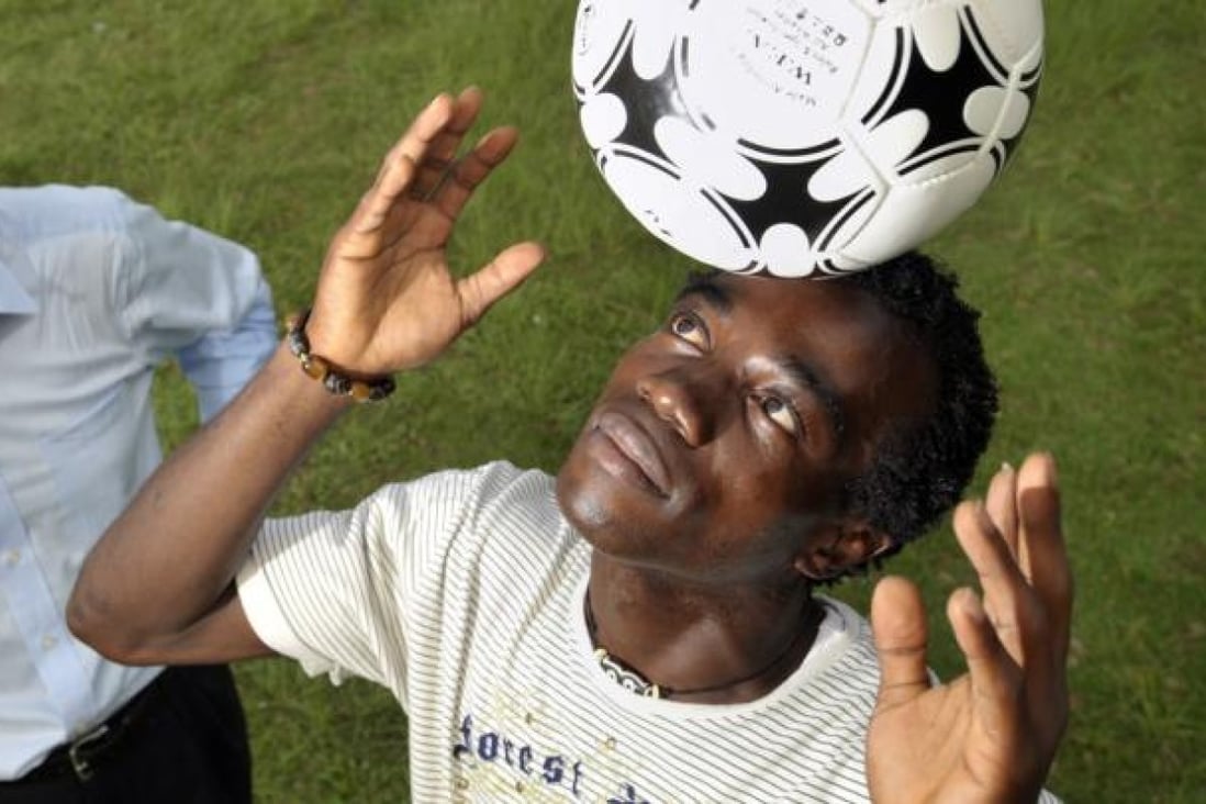 Football player Festus Baise