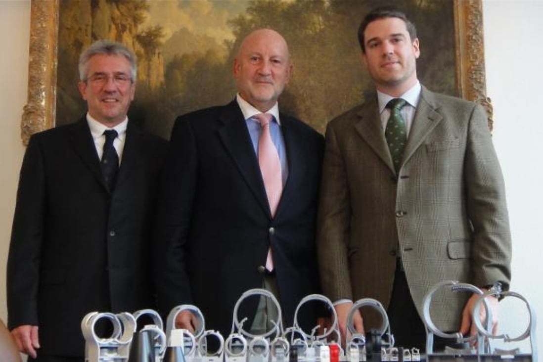  (From left) Ruedi Vogt, international sales and marketing manager; Martin Vonau, CEO; and Gian Rominger, logistics general manager and representative of the owning family