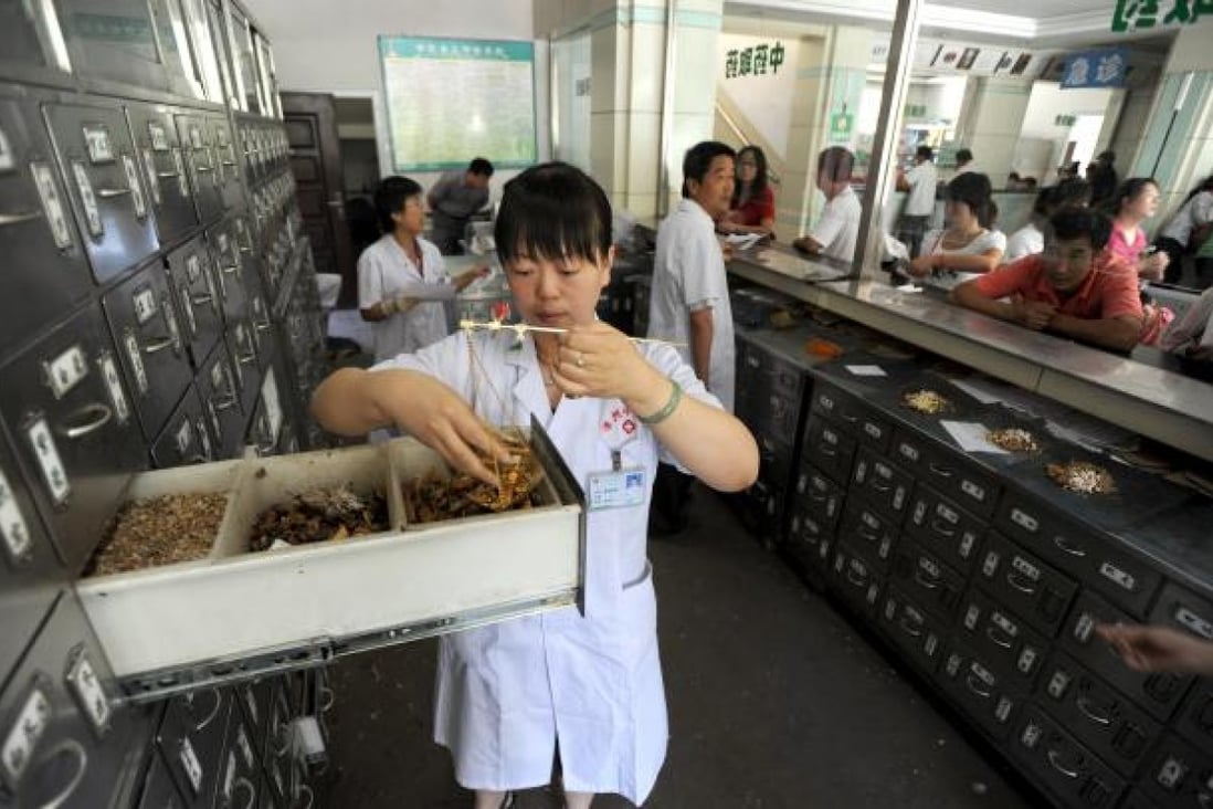 Chinese and Western medicine practices are integrated at Chinese medicine hospitals on the mainland. Photo: Xinhua