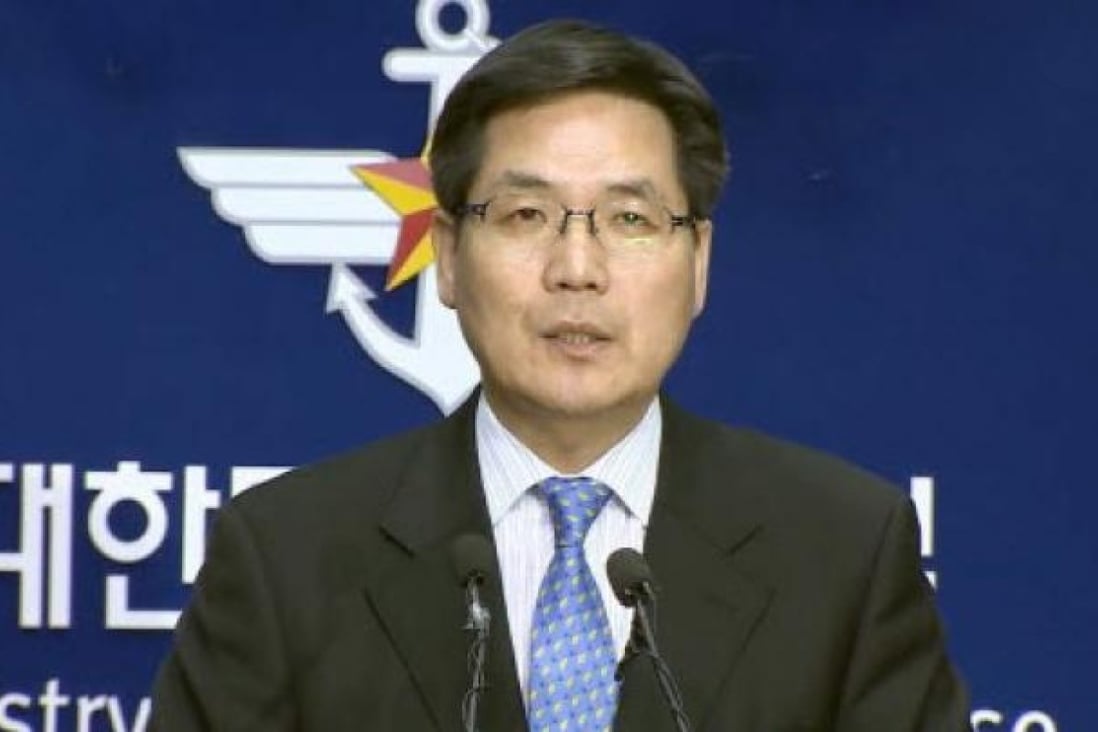 South Korean Defense Ministry spokesman Kim Min-seok. Photo: EPA