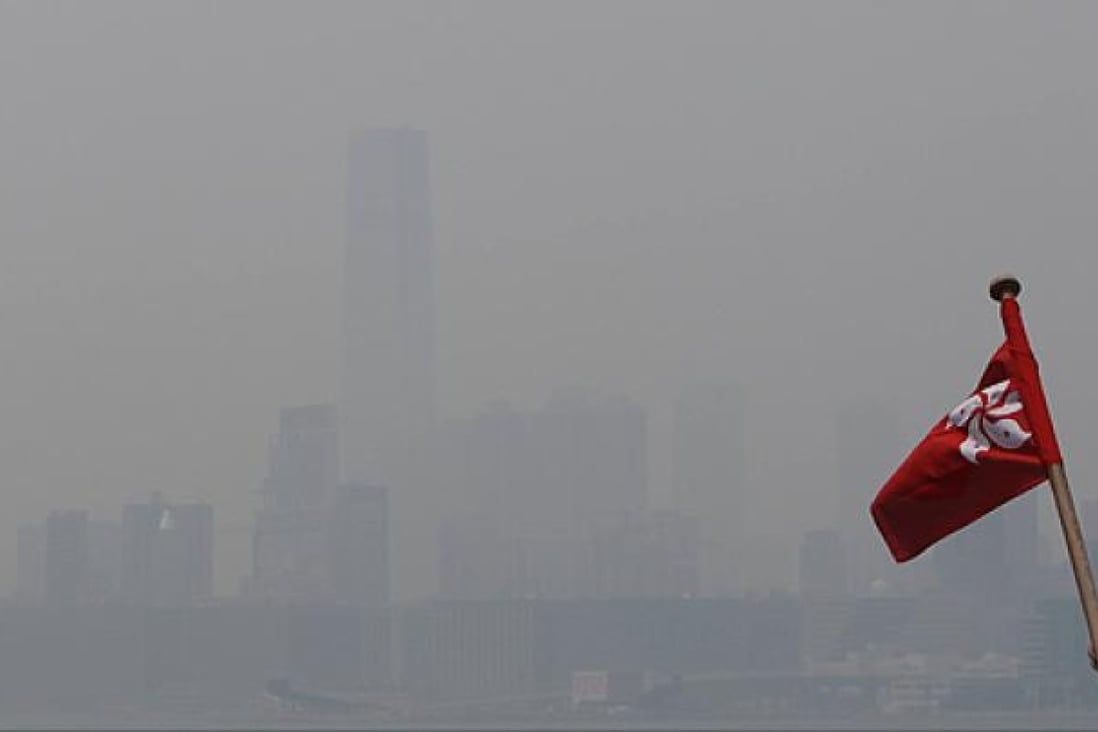 Poor air quality in Hong Kong is expected to last until Tuesday. Photo: David Wong
