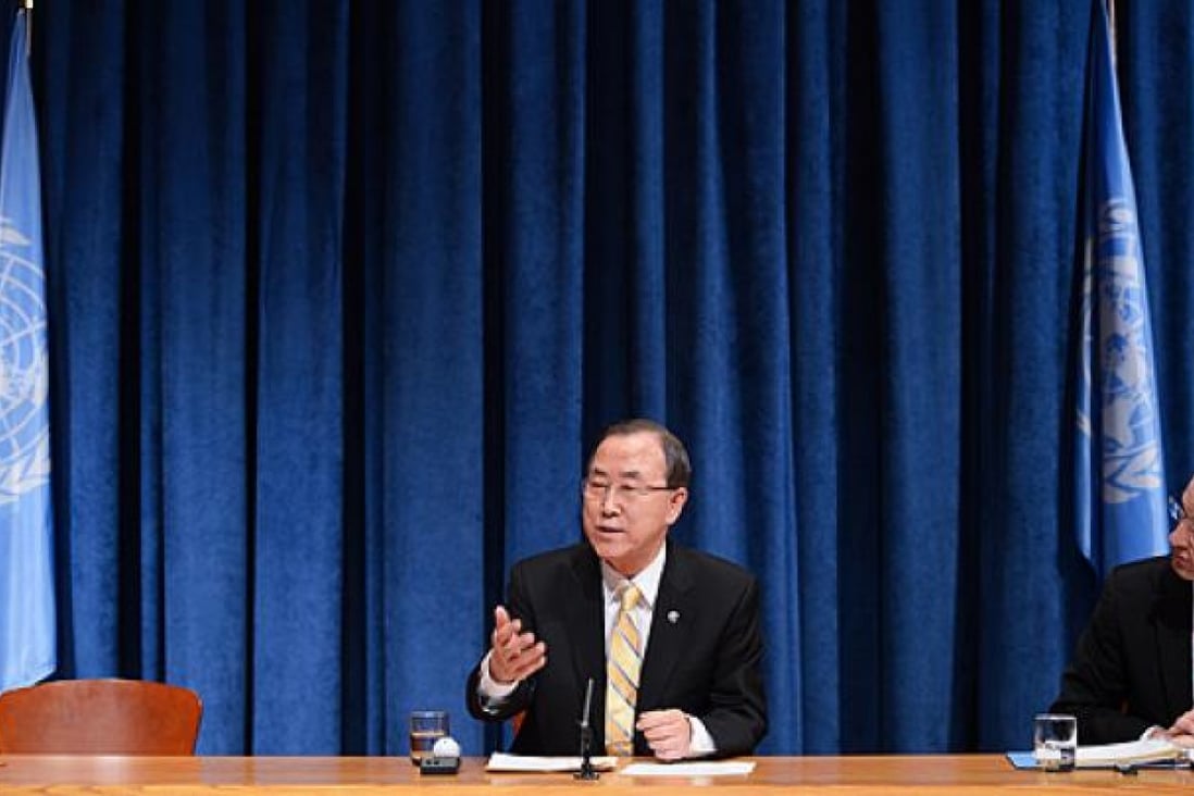 UN Secretary General Ban Ki-moon vowed to advance “meaningful dialogue” between the two Koreas. Photo: Xinhua