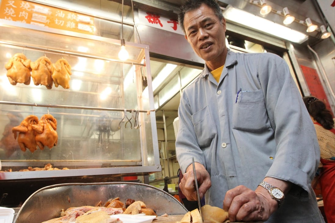 Chan Cheuk-ming, the owner of Pei Ho Barbeque Restaurant, is happy to help the needy in Sham Shui Po. Photo: Edward Wong
