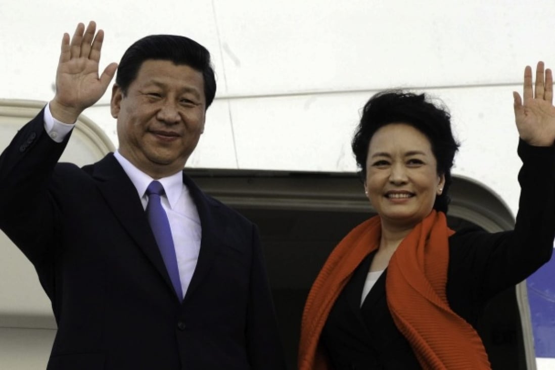 China's president Xi Jinping (left) and his wife Peng Liyuan. Photo: EPA