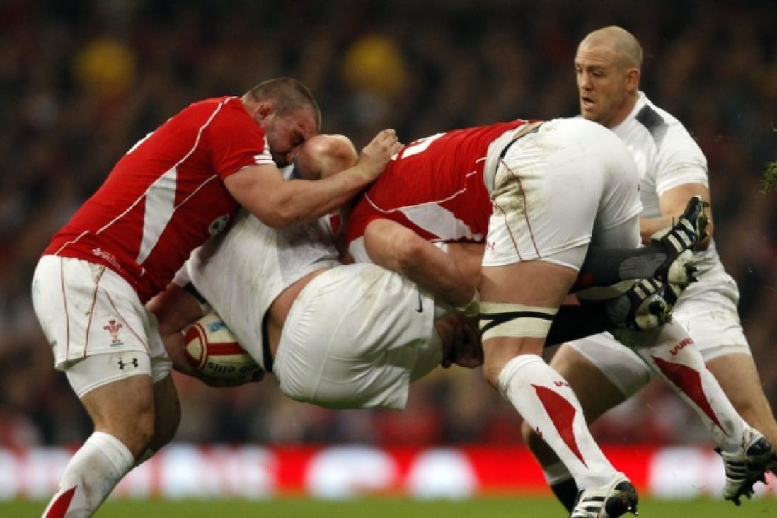 Dylan Hartley (centre). Photo: Reuters