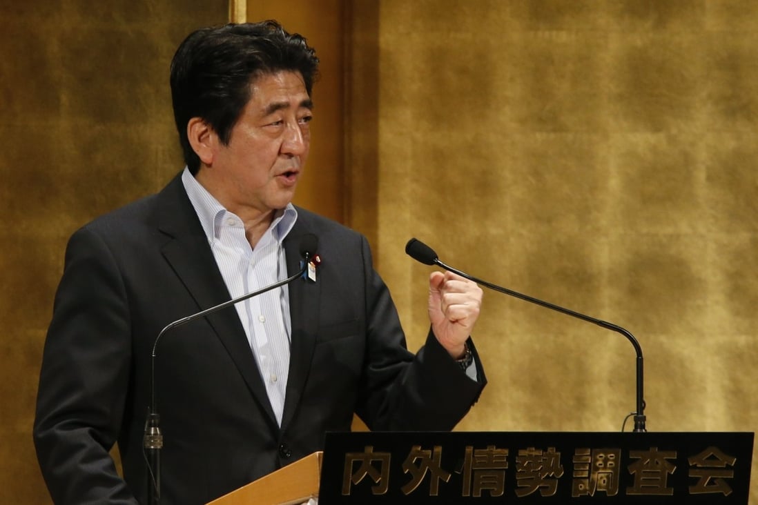 Japan's Prime Minister Shinzo Abe. Photo: AFP