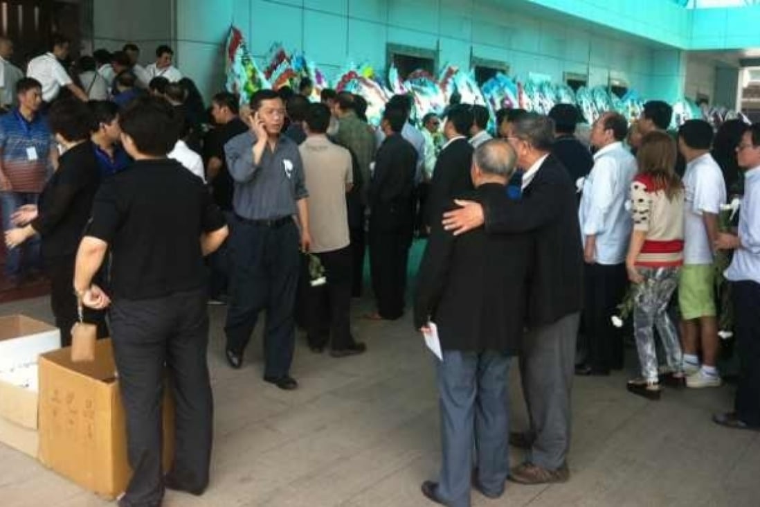 Photo from the funeral of disgraced Beijing Mayor Chen Xitong, Beijing on Tuesday. Photo provided by anonymous source.