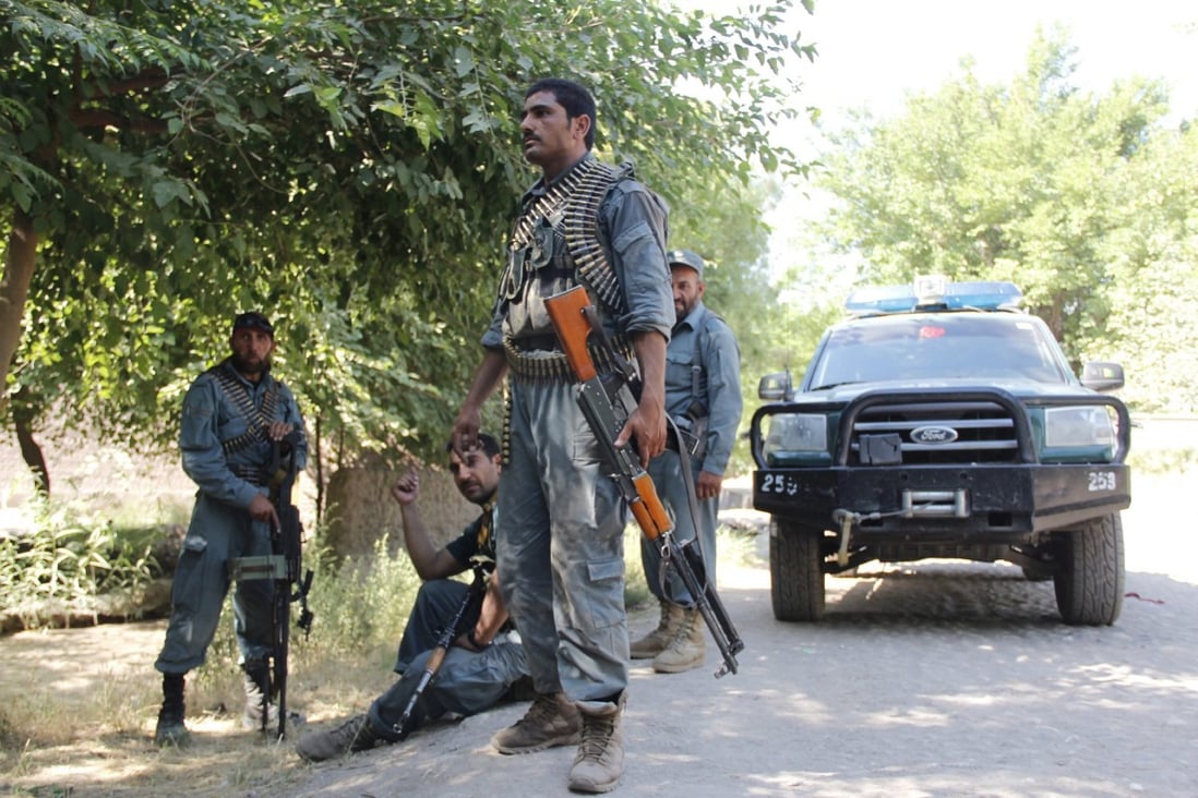 Afghan security forces in an operation against suspected Taliban militants in Surkh Rod district of Nangarhar province. Preliminary Afghan peace talks in Qatar between US and Taliban officials are now unlikely to take place on Thursday. Photo: EPA 