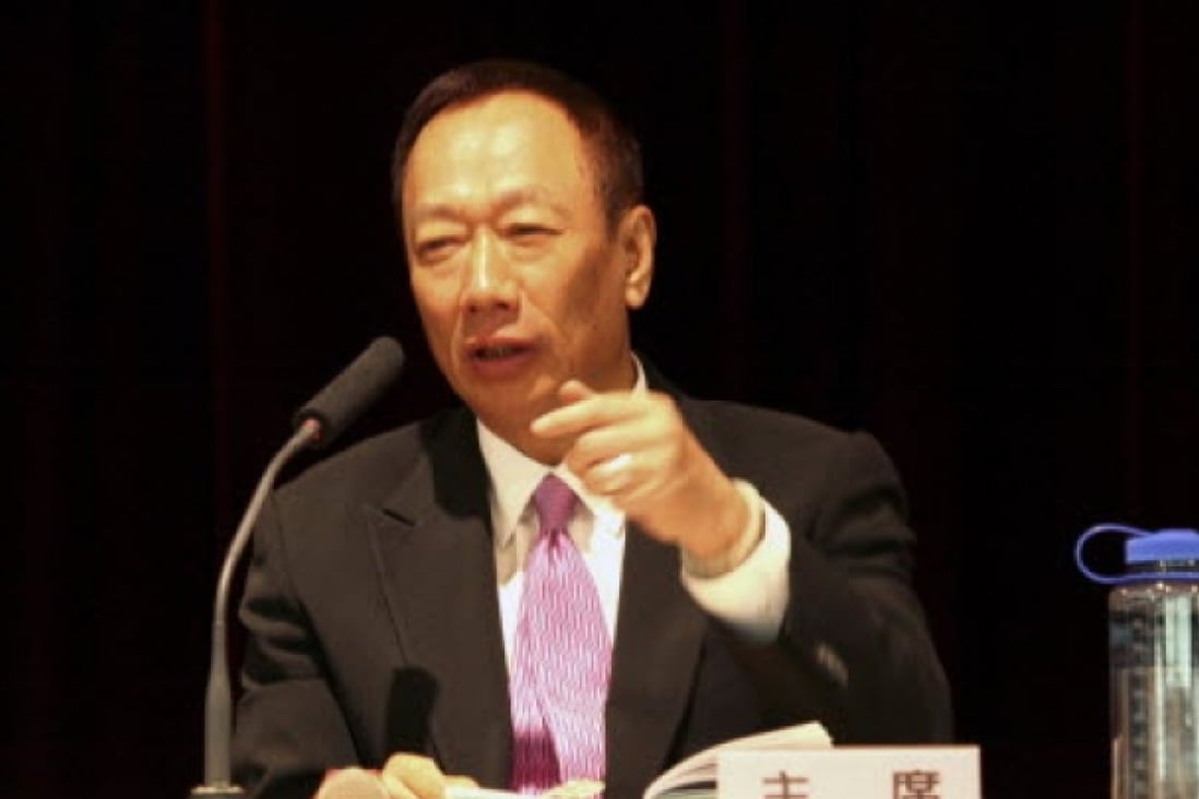 Terry Gou, chairman and president of Foxconn, also known as Hon Hai Precision Industry Co., Ltd. Photo: David Chang for EPA