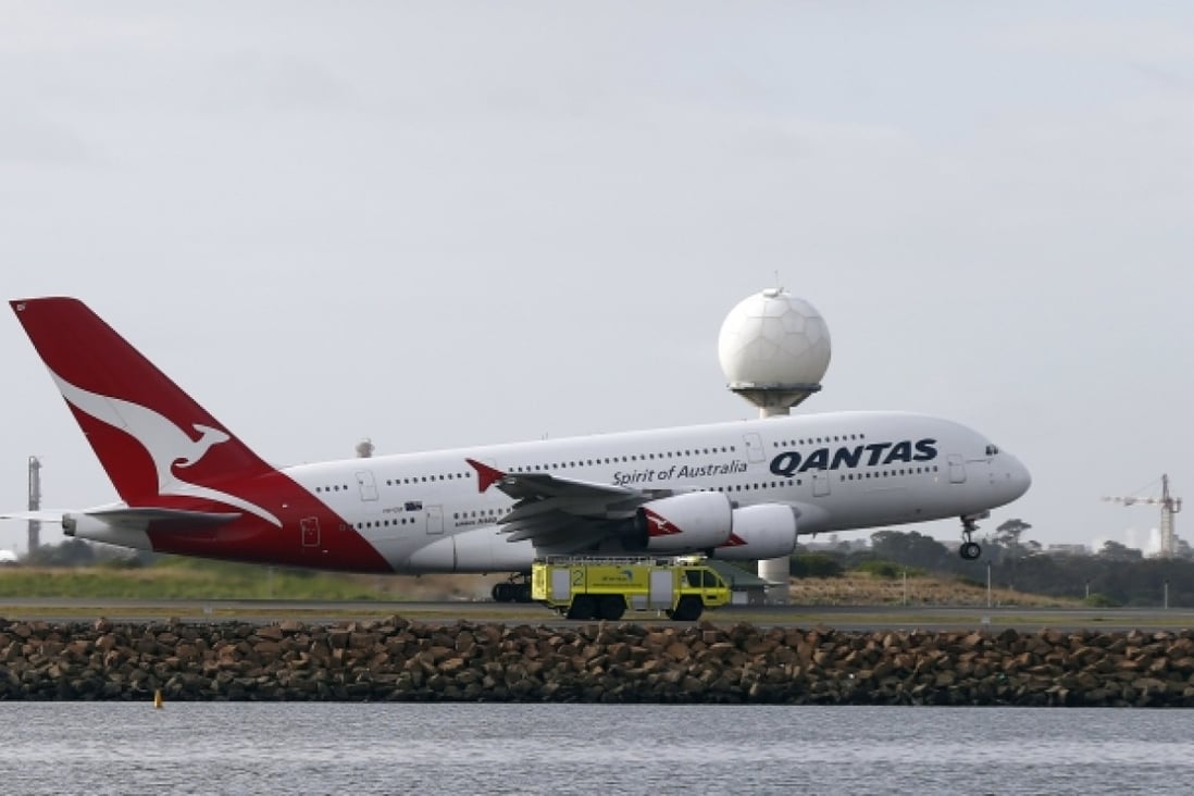A Qantas Airbus A380 takes off from Sydney. Photo: Reuters