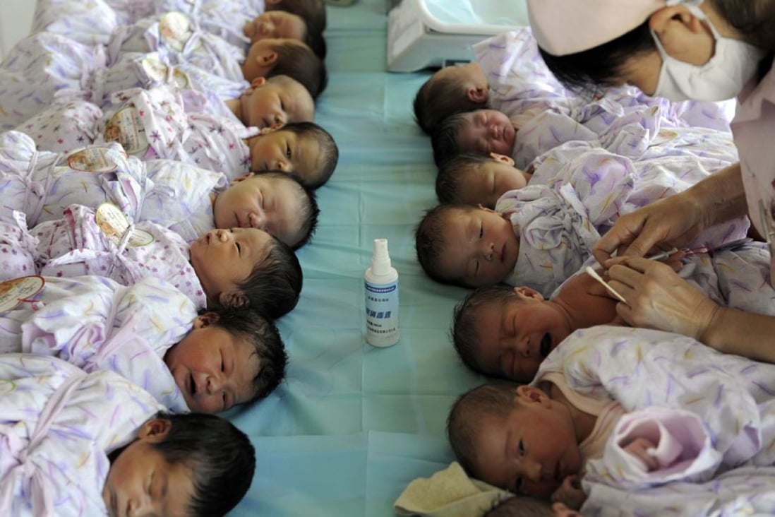 Experts say fertility rates have dropped in many parts of the world, including China. Photo: Reuters