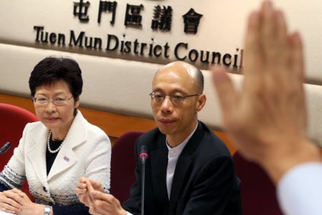 Wong Kam-sing (right), Secretary for the Environment. Photo: Dickson Lee