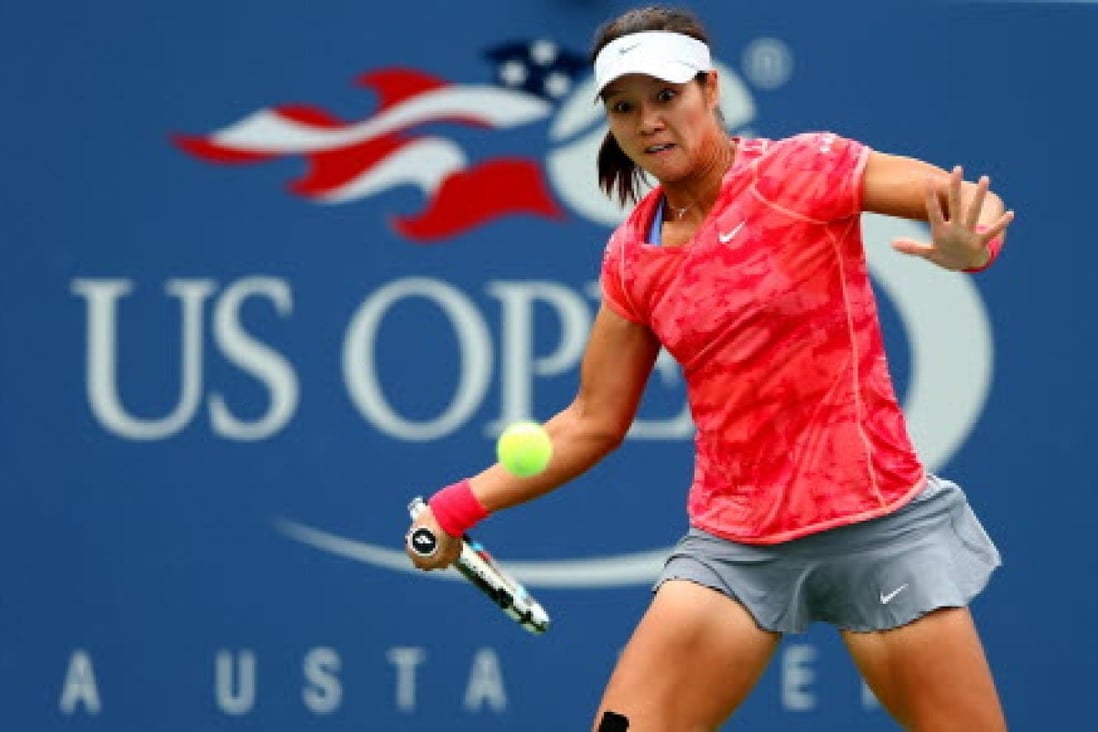 Li Na playing in the US Open on August 26. Photo: AFP