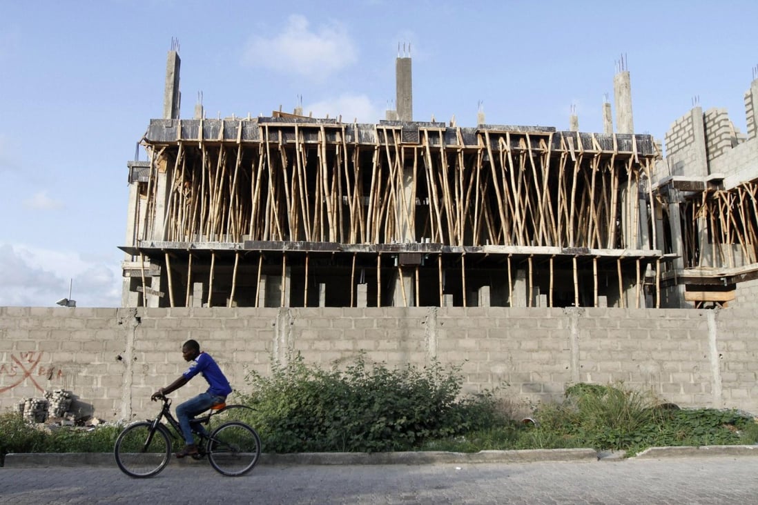 A building under construction in Lagos, Nigeria. 16 million new homes are needed just to meet demand in the country. Photo: Reuters