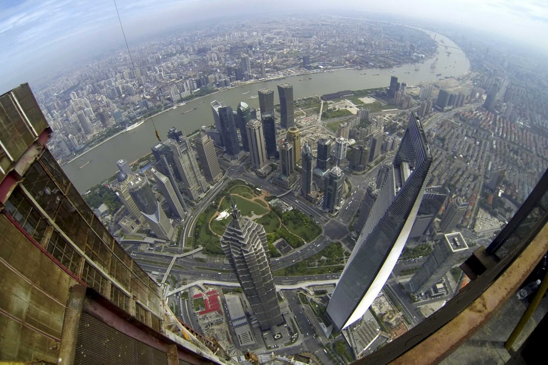 The Pudong financial district, as seen from Shanghai Tower, is set to be transformed by plans for the city's free-trade zone. Photo: Reuters