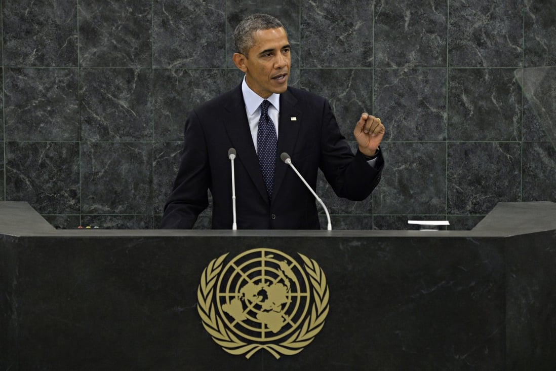 US President Barack Obama addresses the general debate of the 68th session of the United Nations in New York City. Photo: EPA