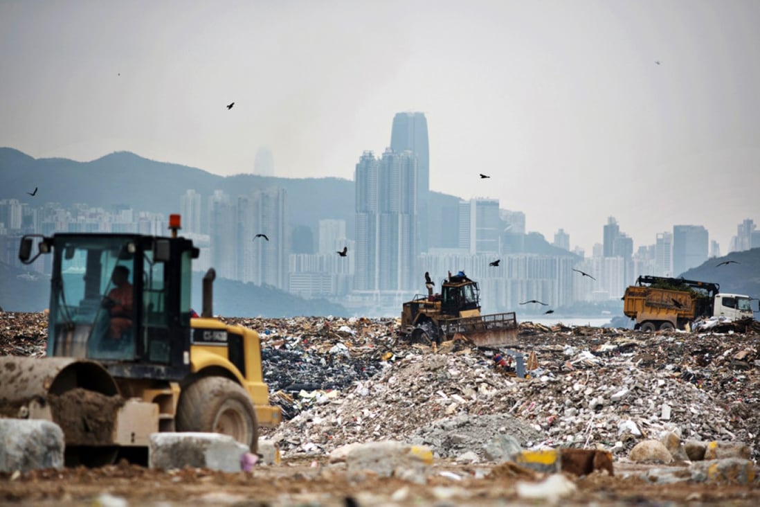 The Tseung Kwan O landfill is almost full. Photo: Bloomberg