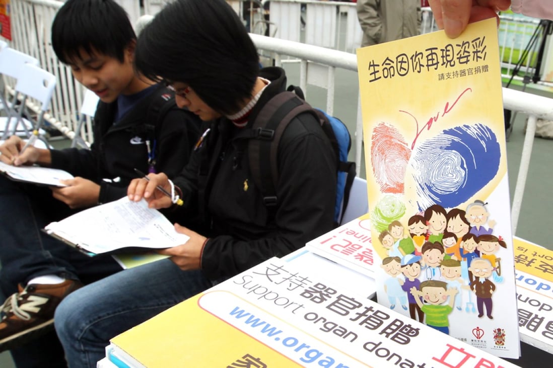 Hong Kong faces a severe continuing shortfall in kidney donors. Photo: Felix Wong