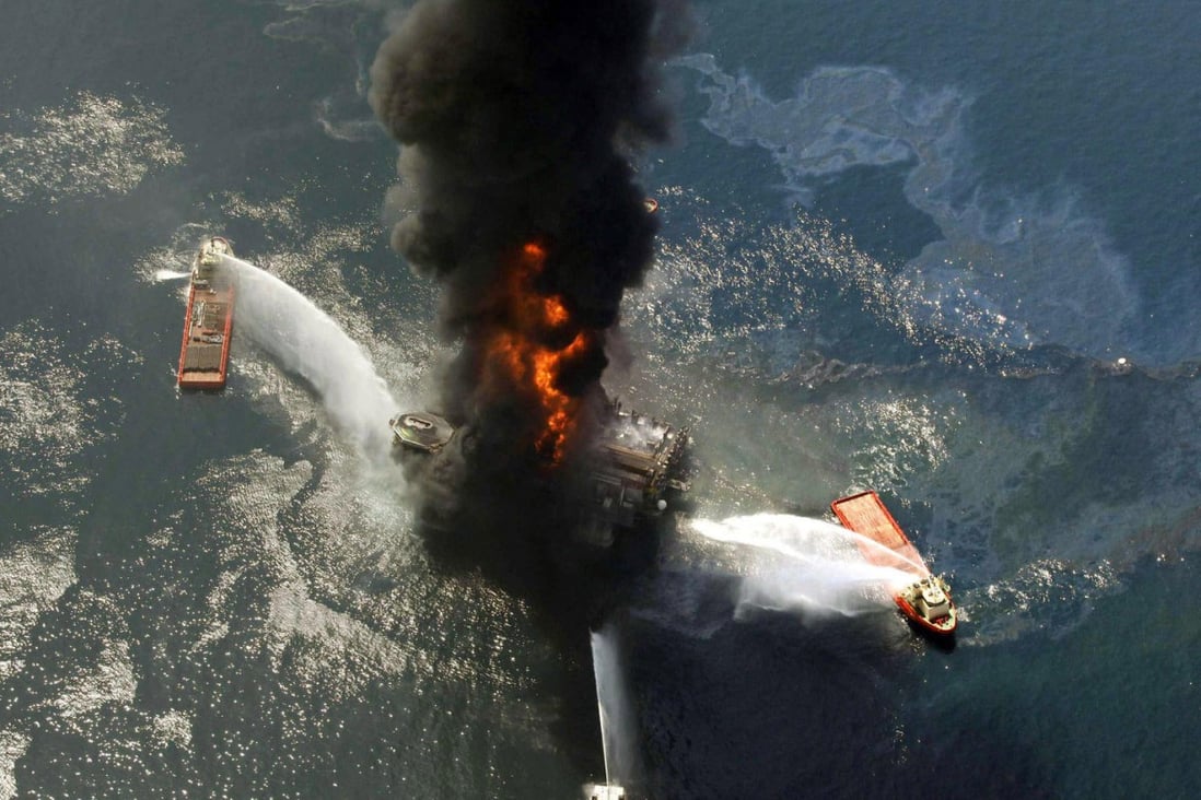 Eleven men died in the Deepwater Horizon oil rig disaster. Photo: AP