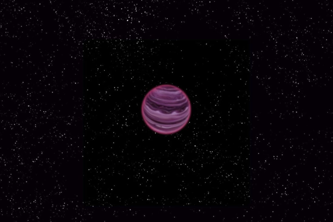 Artist's conception of the planet PSO J318.5-22, which astronomers said they had found outside the solar system floating alone in space without a sun. Photo: AFP