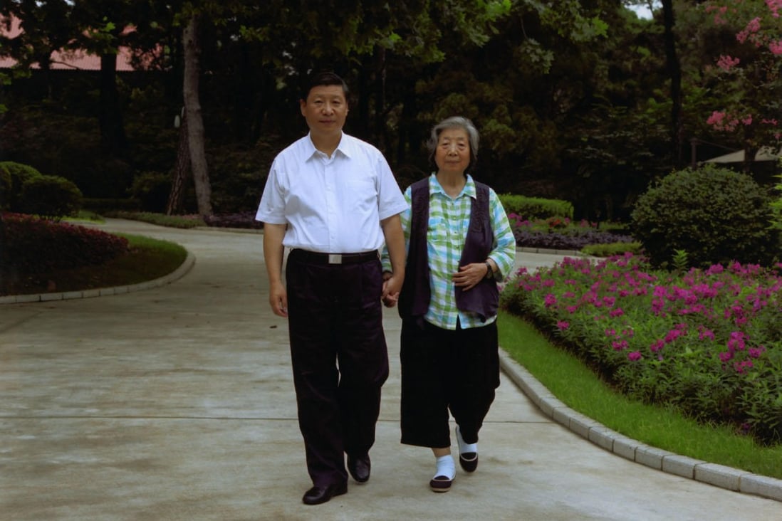 Xi Jinping with his mother in December. Photo: Xinhua