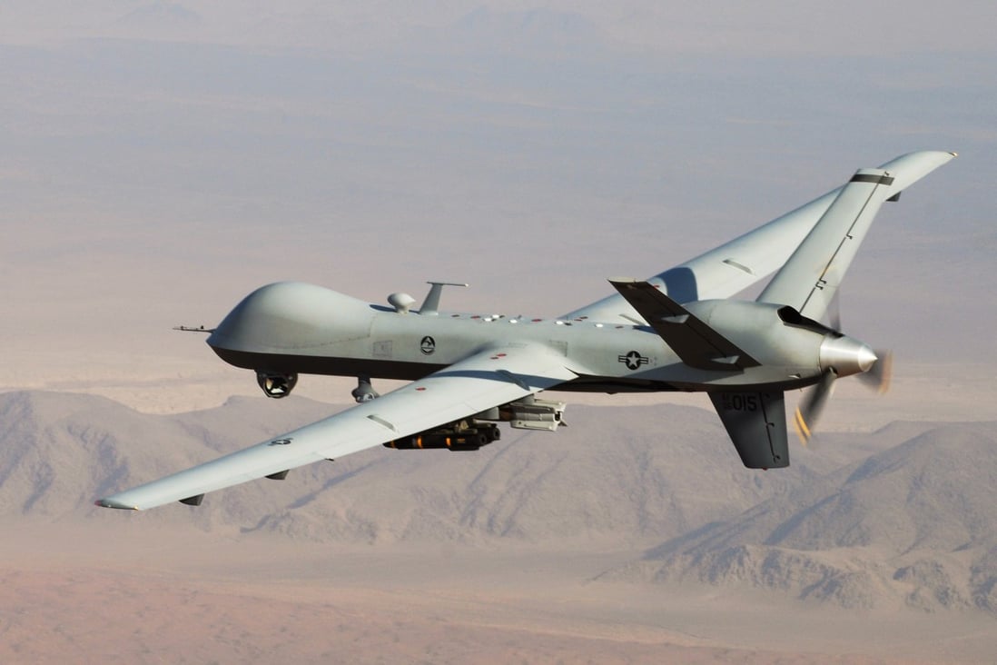 A US Air Force drone during a combat mission over southern Afghanistan. Photo: AP