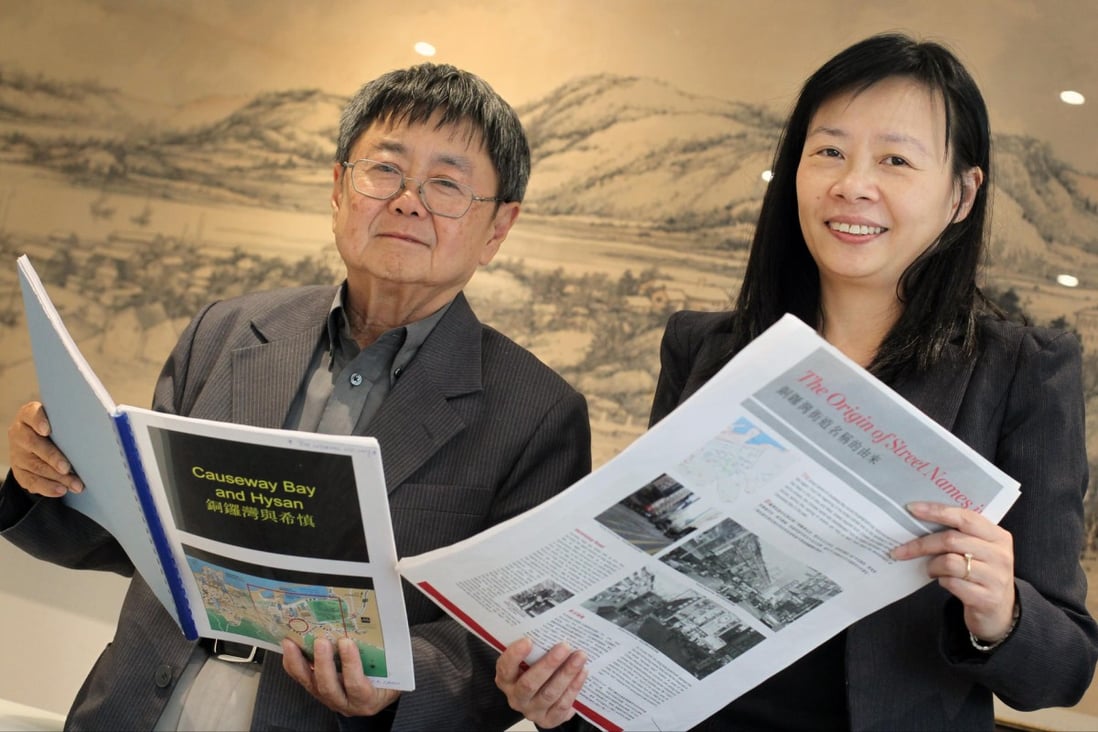 Dr Joseph Ting and Hysan Development's Chan Lai-kiu take a look back in time at Causeway Bay's vanished trades. Photo: K. Y. Cheng