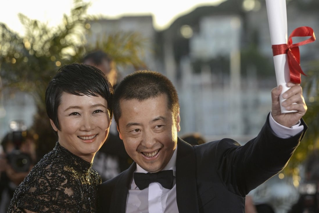 Jia Zhangke and his wife, actress Zhao Tao, at this year's Cannes Film Festival. Photo: AFP