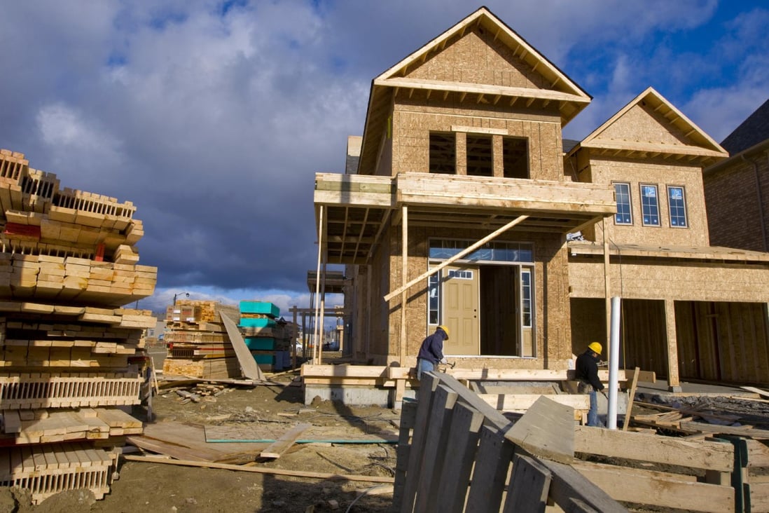 Home construction in Vaughan Valley, Toronto. Photo: Bloomberg