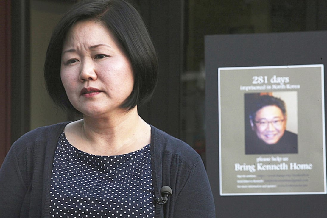 Terri Chung, sister of Kenneth Bae, who has been detained in North Korea since November last year. North Korea may have detained an elderly US man, according to Japanese media. Photo: Reuters