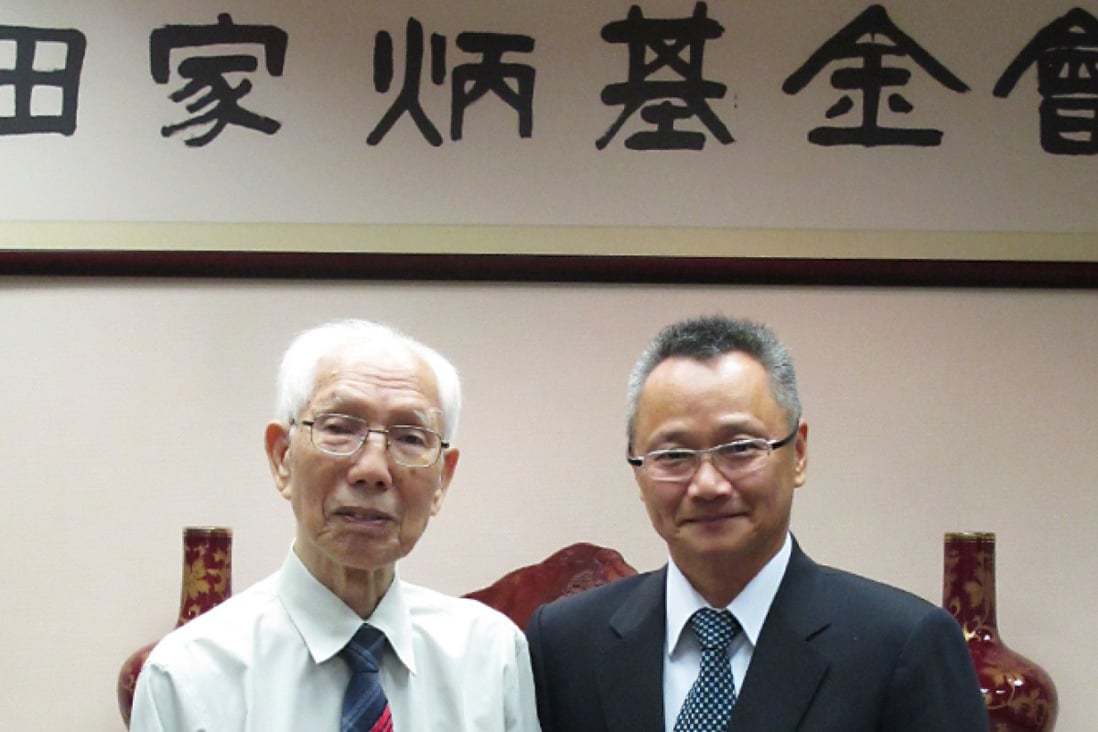 Dr Tin Ka-ping (left) donates US$257 million, which made up close to 30 per cent of the city's total. Photo: Tin Ka Ping Foundation