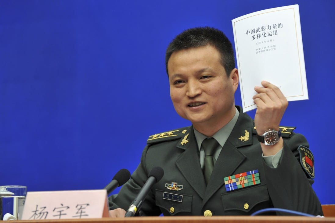 China's Ministry of Defence spokesman Colonel Yang Yujun said the ministry had complained to the US Embassy's military attache. Photo: Reuters