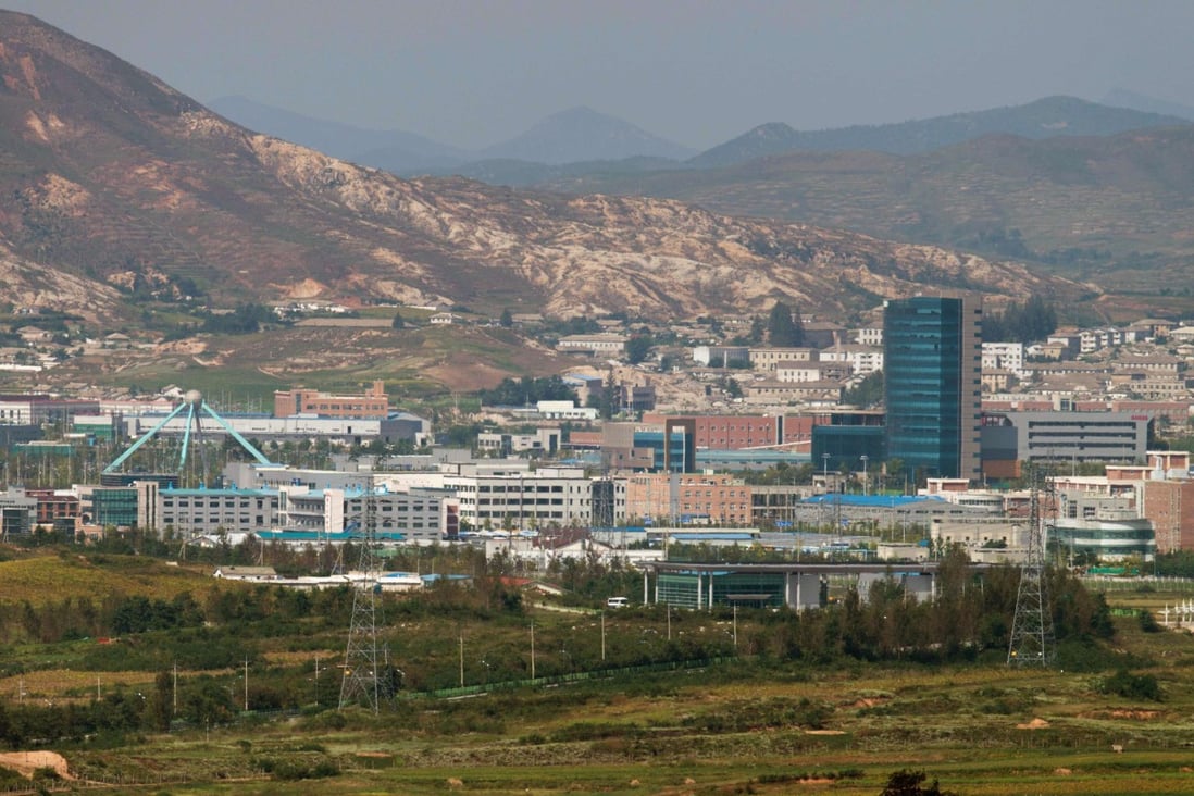 The Kaesong joint industrial park pictured from a South Korean observation post. Photo: AFP
