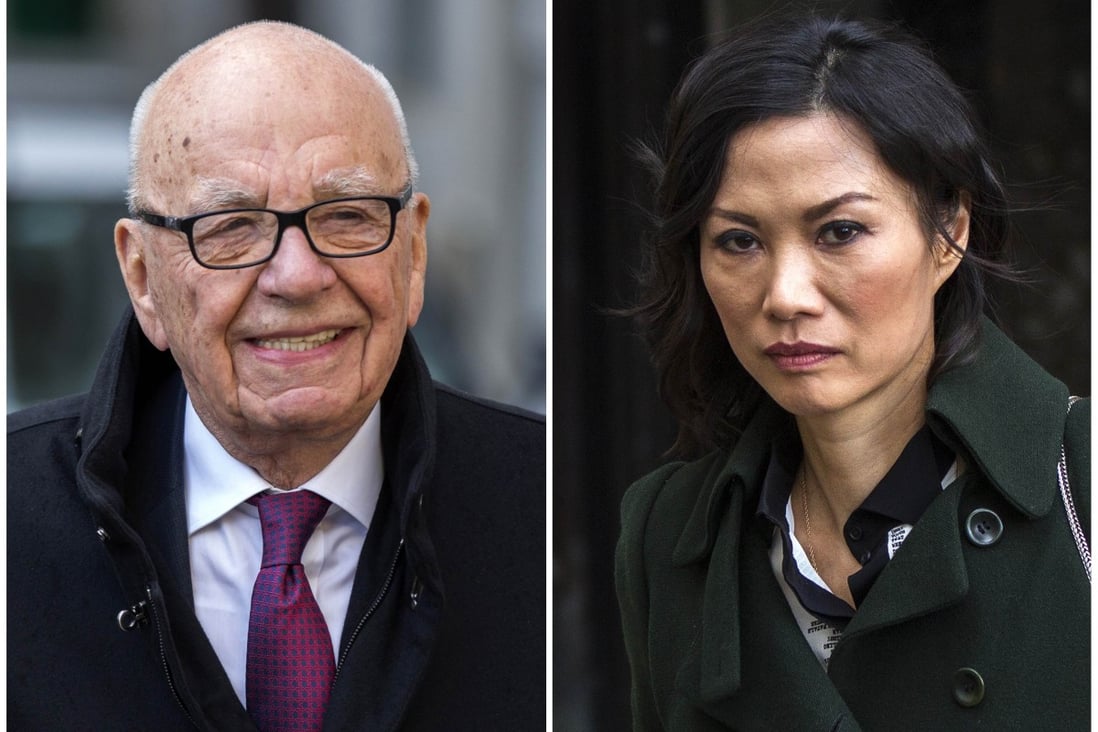 Combination photograph shows Rupert Murdoch and wife Wendi Deng, departing New York State Supreme Court. Photo: Reuters