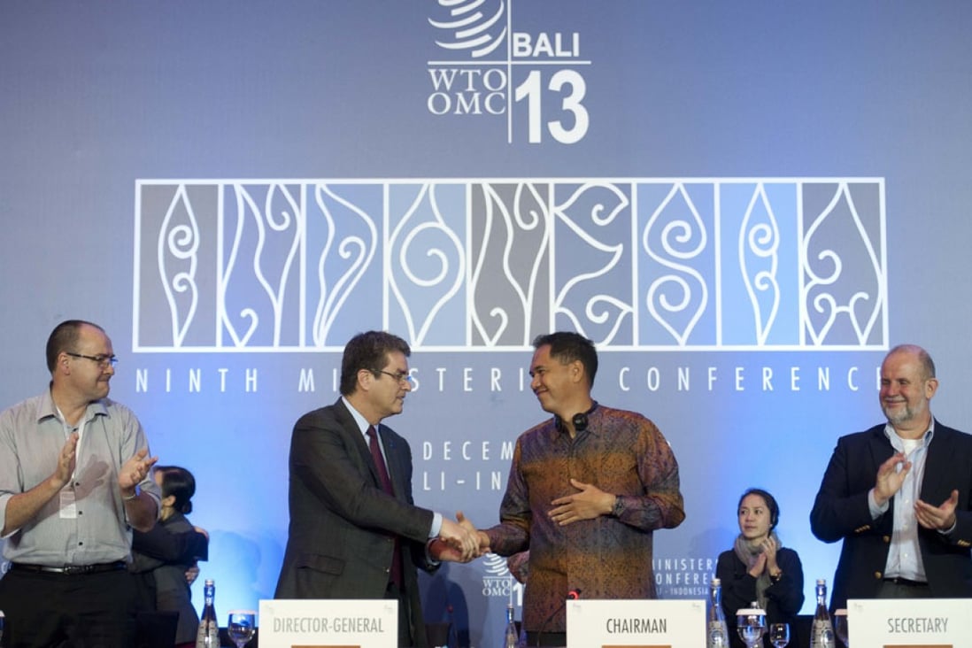 WTO members agree surprise deal in Bali to cut barriers to global trade. Photo: Xinhua