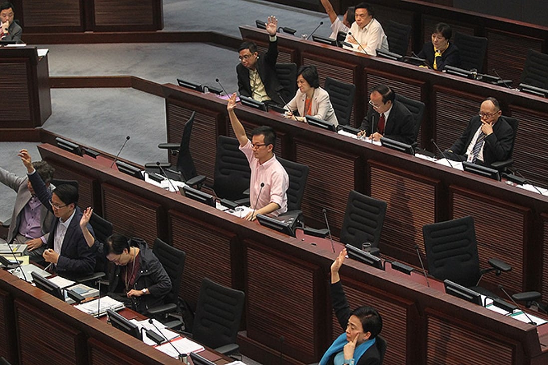 The majority in Legco have rarely missed a chance to miss a chance. Photo: K. Y. Cheng