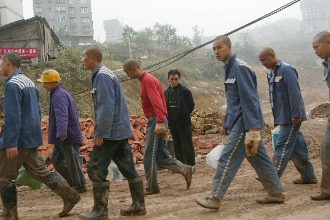 File photo of prisoners used for manual labour near the city of Chongqing on the Yangtze River, Central China. Photo: SCMP